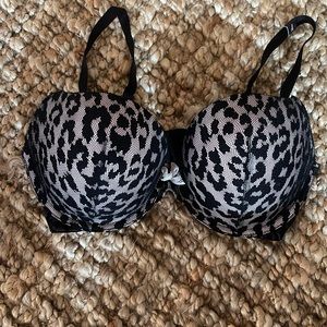 Leopard bra from Victoria’s Secret 36D